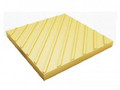  Тактильная плитка с диагональными рифами 500x500x50 желтая